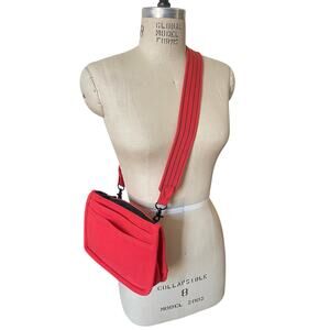 NWOT The Particulars Nice Pack Versatile Crossbody Bag in Carnelian Red Canvas